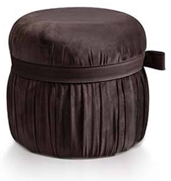 Taburet lemn masiv Tod, 42 × 40 × 42 cm - Ø40 x H42 cm