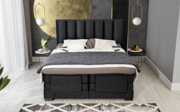 Pat Genoa cu Saltea, Topper, Electric Reglabil, Personalizabil - 160x200, BO-VER-06LO(WB1)