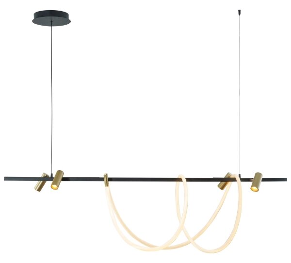 Lustră LED pe cablu Zuma Line 2200277L BALBO LED/67,5W/230V 2700-6000K + telecomandă