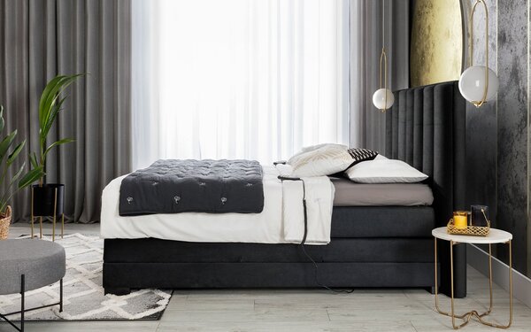 Pat Genoa cu Saltea, Topper, Electric Reglabil, Personalizabil - 160x200, BO-VER-06LO(WB1)