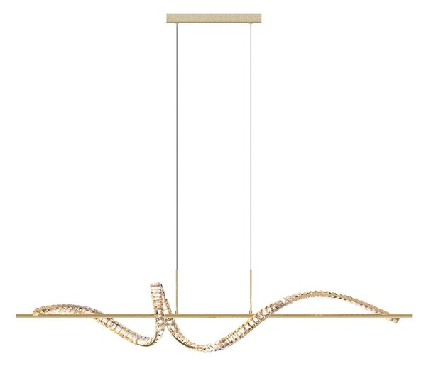 Lustră LED pe cablu Zuma Line MD3170-1-3GT ATHESA LED/24,5W/230V 2700-6000K + telecomandă
