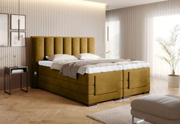 Pat Genoa cu Saltea, Topper, Electric Reglabil, Personalizabil - 160x200, BO-VER-06LO(WB1)