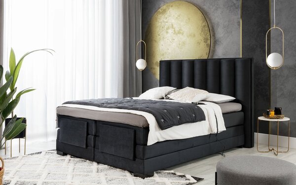 Pat Genoa cu Saltea, Topper, Electric Reglabil, Personalizabil - 160x200, BO-VER-06LO(WB1)