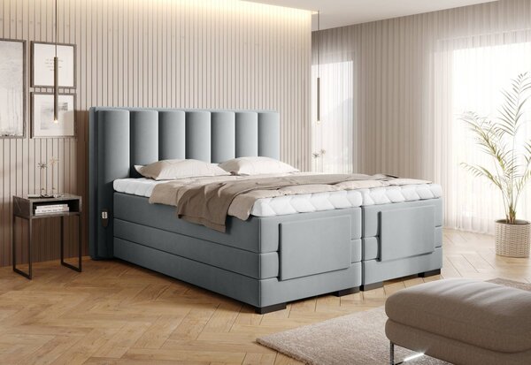 Pat Genoa cu Saltea, Topper, Electric Reglabil, Personalizabil - 160x200, BO-VER-06LO(WB1)