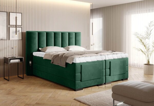 Pat Genoa cu Saltea, Topper, Electric Reglabil, Personalizabil - 160x200, BO-VER-06LO(WB1)