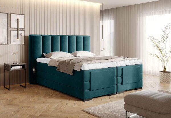 Pat Genoa cu Saltea, Topper, Electric Reglabil, Personalizabil - 160x200, BO-VER-06LO(WB1)