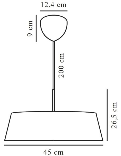 Lustră pe cablu Nordlux CLASI 3xE14/15W/230V d. 45 cm