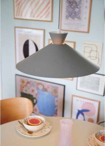 Lustră pe cablu Nordlux DIAL 1xE27/40W/230V d. 45 cm gri