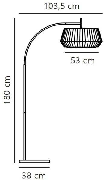 Lampadar Nordlux DICTE 1xE27/60W/230V negru/alb