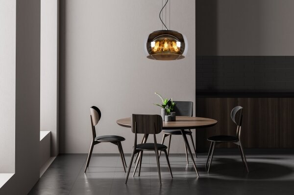 Lustră pe cablu Lucide 45401/40/65 OLIVIA 3xE27/40W/230V d. 40 cm negru