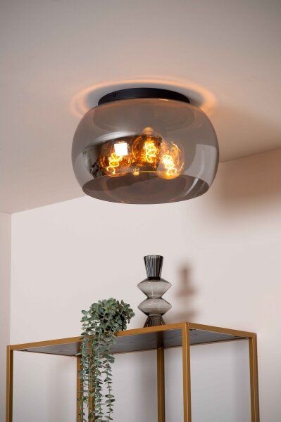 Plafonieră Lucide 45101/40/65 OLIVIA 3xE27/40W/230V d. 40 cm negru