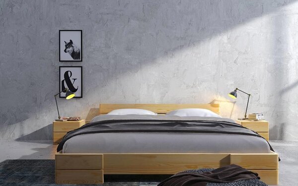 Pat lemn masiv TerraCraft Personalizabil - 90x200cm