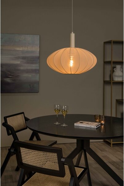 Lustră pe cablu Lucide 03447/52/38 CORINA 1xE27/40W/230V d. 50 cm crem