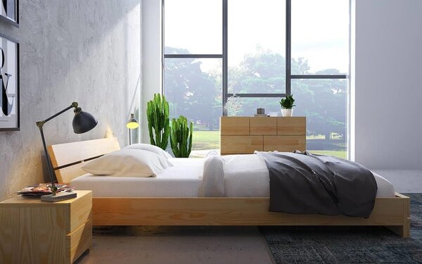 Pat lemn masiv TerraCraft Personalizabil - 90x200cm