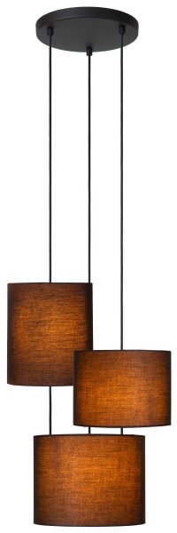 Lustră pe cablu Lucide 45409/13/30 MAYA 3xE27/40W/230V negru