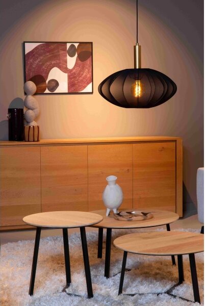 Lustră pe cablu Lucide 03447/52/30 CORINA 1xE27/40W/230V d. 50 cm negru