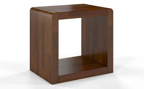 Noptieră lemn masiv nuc Axel, 40 × 30 × 38 cm