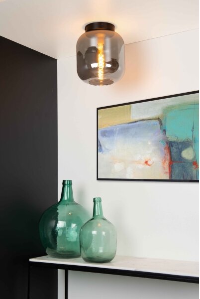 Plafonieră Lucide 45194/25/65 JOANET 1xE27/40W/230V negru