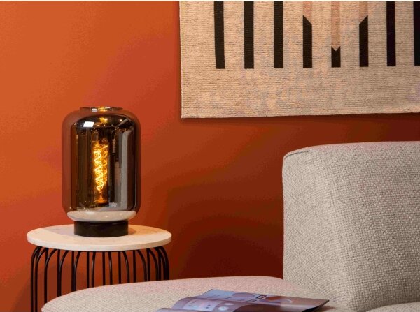 Lampă de masă Lucide 45594/01/65 JOANET 1xE27/40W/230V negru