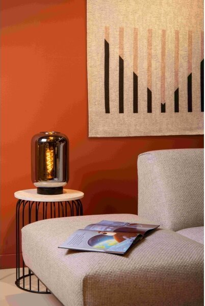 Lampă de masă Lucide 45594/01/65 JOANET 1xE27/40W/230V negru