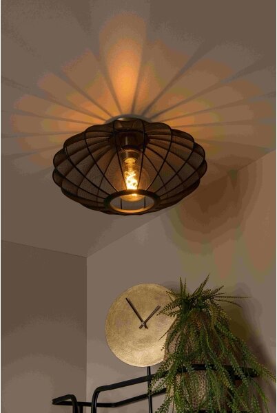 Plafonieră Lucide 03147/40/30 CORINA 1xE27/40W/230V d. 40 cm negru