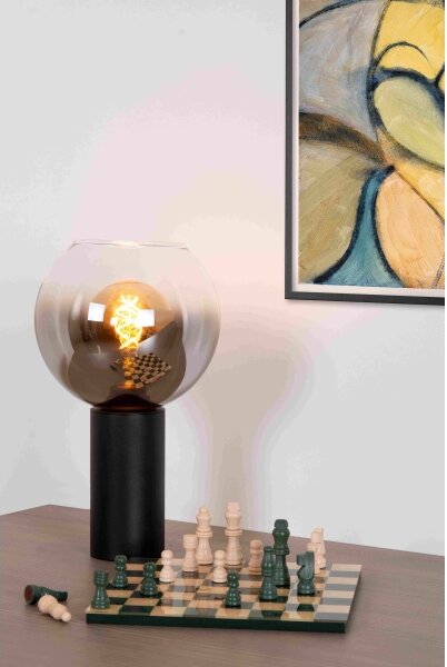 Lampă de masă Lucide 45502/01/30 MARIUS 1xE27/40W/230V negru
