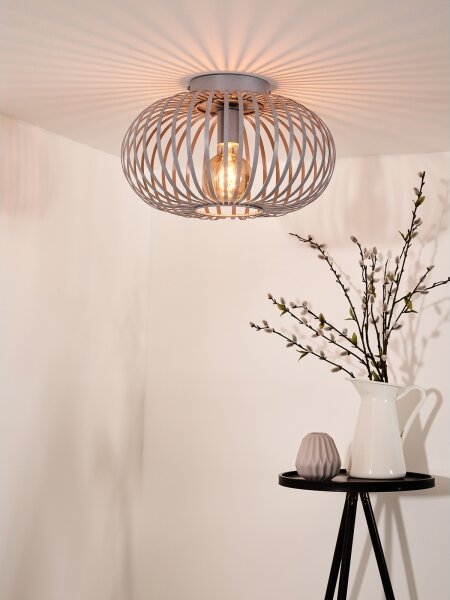 Plafonieră Lucide 78174/40/33 MANUELA 1xE27/60W/230V d. 39,5 cm gri
