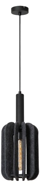 Lustră pe cablu Lucide 45492/01/36 RAFAL 1xE27/40W/230V negru/gri