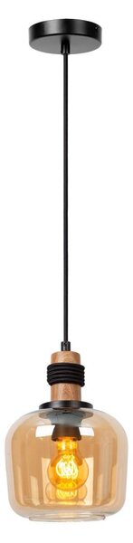 Lustră pe cablu Lucide 45408/18/62 ILONA 1xE27/40W/230V d. 18 cm negru/bej