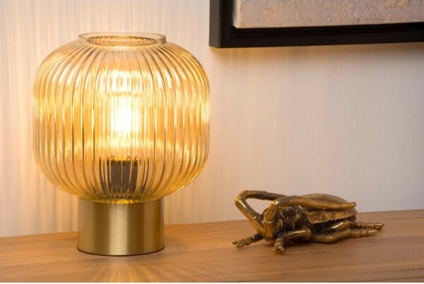Lampă de masă Lucide 45586/20/62 MALOTO 1xE27/40W/230V bej/auriu