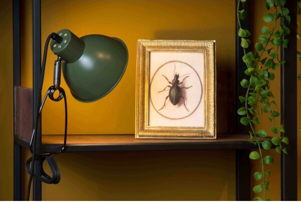 Lampă cu clemă Lucide 45987/01/33 MOYS 1xE27/40W/230V verde
