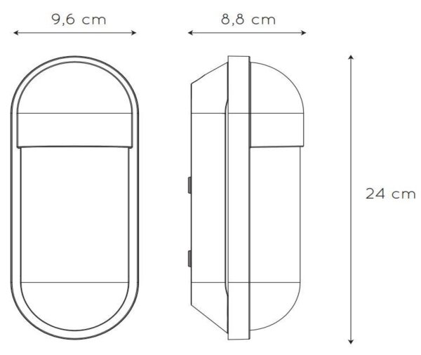 Aplică de exterior Lucide 29897/01/31 CAPSULE 1xE27/15W/230V IP54