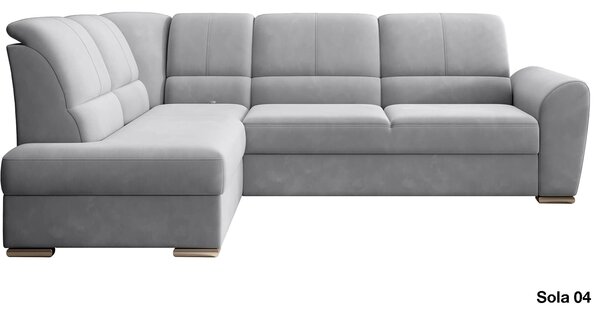 Colțar lemn masiv Extensibil Samara 270x186cm Ladă Depozitare Personalizabil - Loco 05