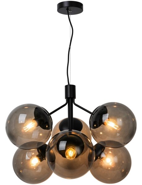 Lustră pe cablu Nordlux IVONA 6xE27/28W/230V negru