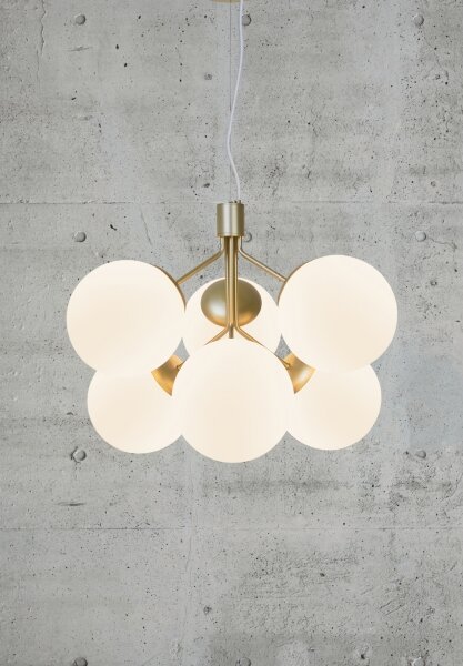 Lustră pe cablu Nordlux IVONA 6xE27/28W/230V auriu