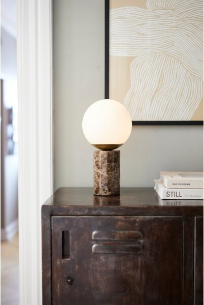 Lampă de masă Nordlux LILLY 1xE14/25W/230V marmură/maro