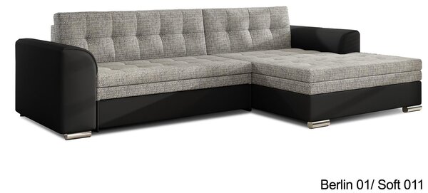 Colțar lemn masiv Extensibil Cali 270x165cm Personalizabil - Soft 017