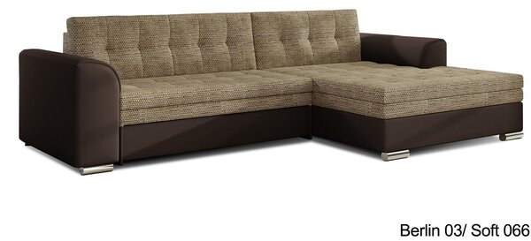 Colțar lemn masiv Extensibil Cali 270x165cm Personalizabil - Soft 017