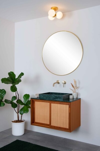 Plafonieră pentru baie Lucide 74116/03/02 TRUDY 3xG9/40W/230V IP44 auriu