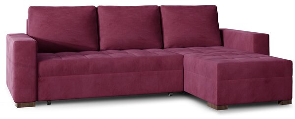 Colțar lemn masiv Extensibil Nelia 237x150cm Ladă Depozitare Personalizabil - Sawana 05/ Soft 17, Universal