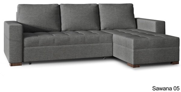 Colțar lemn masiv Extensibil Nelia 237x150cm Ladă Depozitare Personalizabil - Sawana 05/ Soft 17, Universal