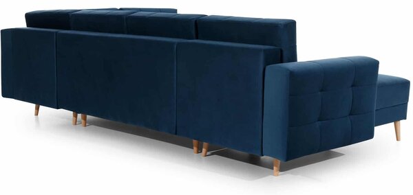 Colțar lemn masiv Formă U Extensibil Haga 320x202cm Personalizabil - Sawana 05