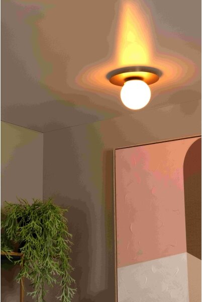 Plafonieră Lucide 79187/01/02 TRICIA 1xE27/15W/230V d. 25 cm auriu