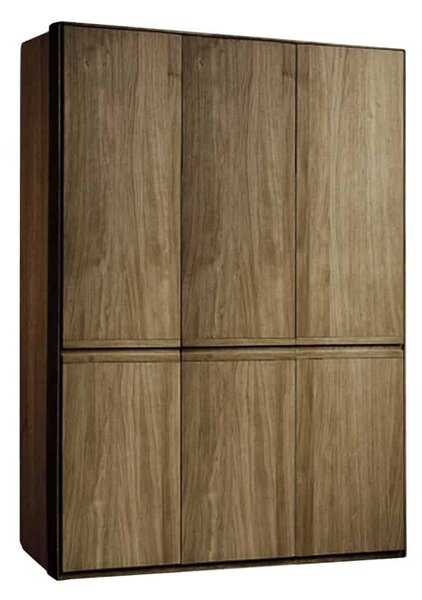Dulap stejar masiv Serena, 154 × 61 × 222 cm - Cu oglinda