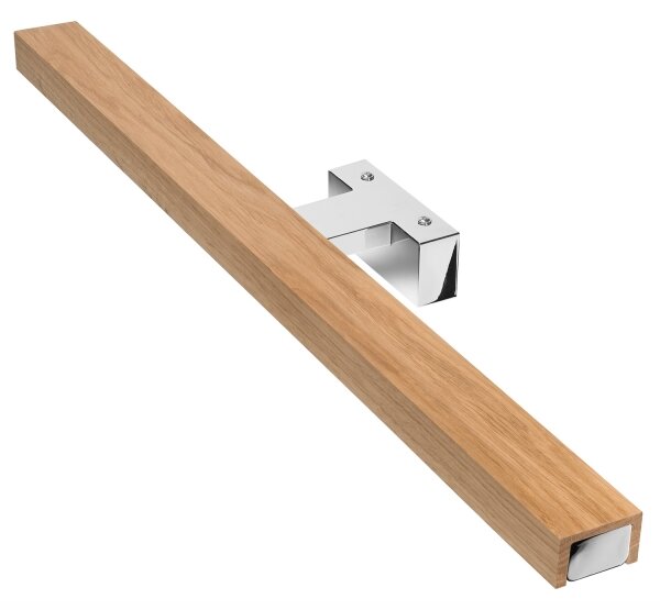 Aplică LED pentru oglindă de baie Brilagi WOODY MIRROR LED/12W/230V IP44 stejar/crom