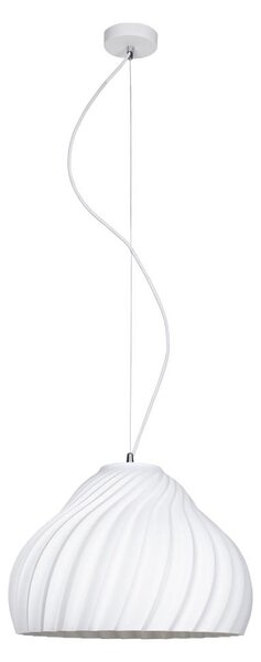 Lustră pe cablu SILVO 1xE27/60W/230V d. 38 cm alb