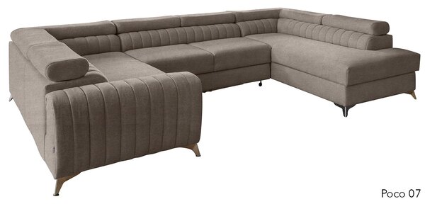 Colțar lemn masiv Formă U Extensibil Fabian 340x202cm Personalizabil - Marte 10