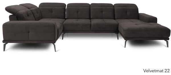 Colțar lemn masiv Formă U Nevada 350x201cm Personalizabil