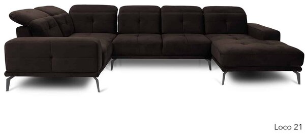 Colțar lemn masiv Formă U Nevada 350x201cm Personalizabil