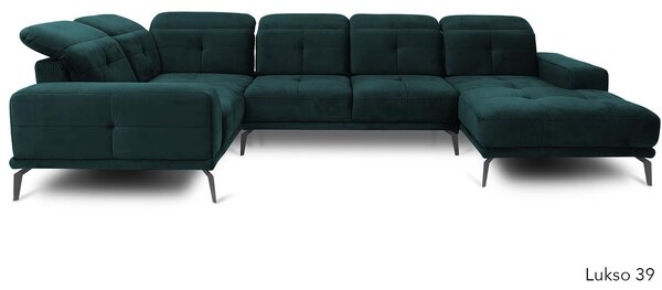 Colțar lemn masiv Formă U Nevada 350x201cm Personalizabil